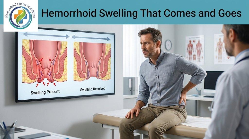 Hemorrhoid Swelling That Comes and Goes: What It Means - Cover Image
